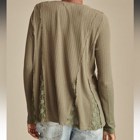 LUCKY BRAND - Lace Godet Swing Henley - Picture 4 of 8